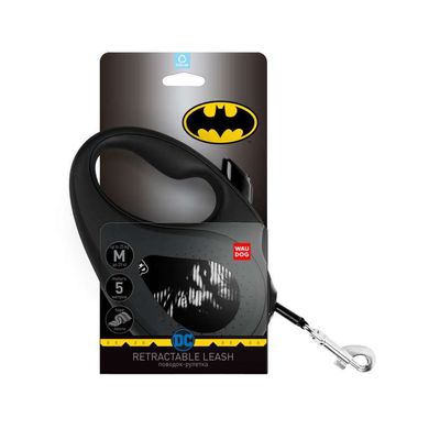 Collar (Коллар) WAUDOG Roulette Leash - Поводок-рулетка для собак с рисунком "Джокер Черный" XS Черный