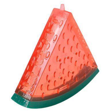 M-Pets (М-Петс) Cooling Dog Toy Watermelon - Охлаждающая игрушка Арбуз для собак, Красно-зелёный, 13,5х7х3,7 см