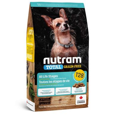 Nutram (Нутрам) T28 Total Grain-Free Salmon & Trout Small Breed Dog - Сухой беззерновой корм с лососем и форелью для собак мелких пород на всех стадиях жизни 320 г
