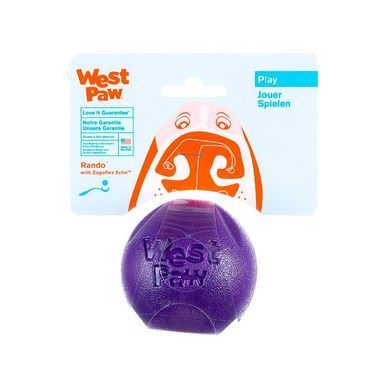 West Paw (Вест Пау) Rando - Іграшка великий м&rsquo;яч для собак, Яскраво-зелений, 6 см