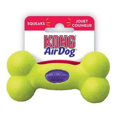Kong (Конг) AirDog Squeaker Bone - Игрушка-косточка с пищалкой для собак, 11,4х5,7х3,2 см