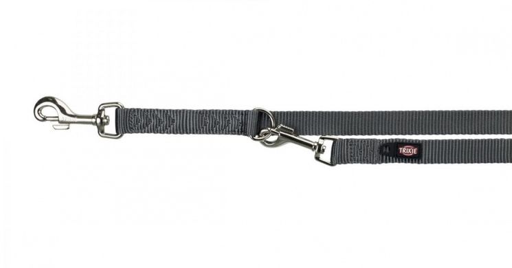 Trixie (Тріксі) Premium Adjustable Leash 3 stage - Повідець-перестібка для собак з 3-ма етапами регулювання 1,5х200 см Фуксія