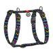 Collar (Коллар) WAUDOG Nylon - Анатомічна H-подібна шлея для собак c малюнком "Інді" і QR паспортом M/40-70х50-80 см