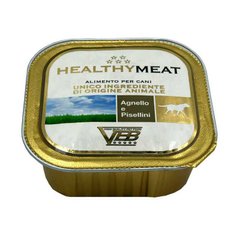 Healthy (Хелсі) Meat - Консервований корм з ягням та дрібним горохом для собак (паштет) 150 г