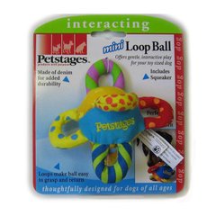 Petstages (Петстейджес) Mini Loop Ball - Игрушка для собак "Мяч с петлями мини" 10 см