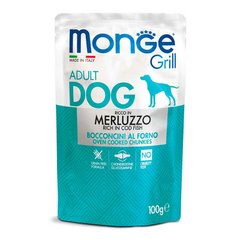 Monge (Монж) Dog Grill Merluzzo - Консервированный корм с треской для взрослых собак 100 г