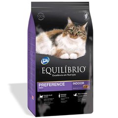 Equilibrio (Эквилибрио) Cat Adult Preference Indoor - Сухой корм с курицей и тунцом для взрослых привередливых котов 500 г