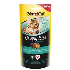 GimСat (ДжимКэт) Crispy Bits Dental - Лакомство для очистки зубов у котов 40 г