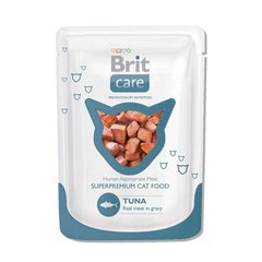 Brit Care (Бріт Кеа) Cat Tuna pouch - Вологий корм з тунцем для дорослих котів (паучі) 80 г