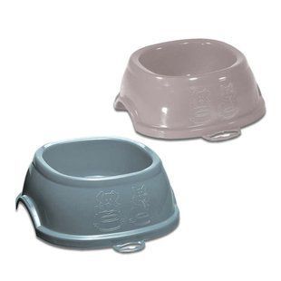 Stefanplast (Стефанпласт) Break - Миска пластикова антиковзаюча для собак та котів 400 мл Сірий / Металево-синій