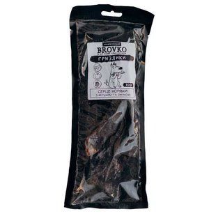 Brovko (Бровко) - Лакомства гризлики со вкусом сердца коровки с яблоком и ежевикой для собак, 100 г
