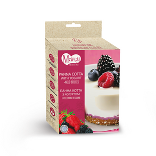 Ласощі для собак від 3-х місяців Mavsy (Мавсі) Freeze dried PANACOTTA WITH YOGURT AND WILD BERRIES панна-котта з йогуртом та лісовими ягодами, 50 г