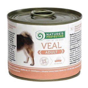 Nature's Protection (Нейчерес Протекшн) Adult Veal &ndash; Консервований корм з м'ясом телятини для дорослих собак всіх порід 200 г