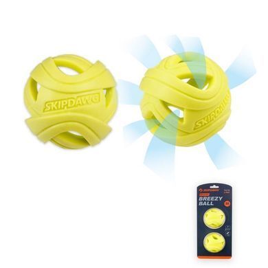 Skipdawg (Скіпдог) Breezy Ball Set - Набір м'ячів для собак, які полегшують дихання, 7 см, 2 шт.