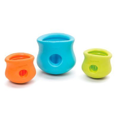West Paw (Вест Пау) Toppl Treat Toy - Іграшка для ласощів для собак, Помаранчевий, 8 см