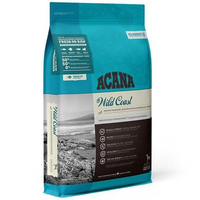 Acana (Акана) Wild Coast - Сухой корм с рыбой для собак всех пород на всех стадиях жизни 340 г