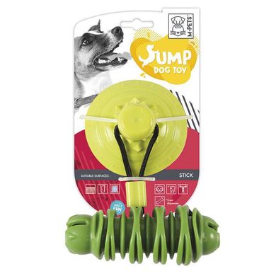 M-Pets (М-Петс) Jump Dog Toys Stick with Suction Cup – Игрушка-диспенсер с присоской Джамп Стик для собак 14,7х6,0 см