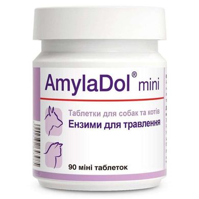 Dolfos (Дольфос) AmylaDol mini - Вітамінно-мінеральний комплекс для собак малих порід і котів при порушенні травлення 90 табл.