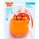 West Paw (Вест Пау) Toppl Treat Toy - Іграшка для ласощів для собак, Помаранчевий, 8 см