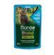 Monge (Монж) BWild Grain Free Wet Anchovies Adult Cat - Влажный беззерновой корм из анчоусов с овощами для взрослых кошек (кусочки в соусе) 85 г