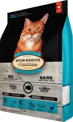 Oven-Baked (Овен-Бекет) Tradition Fish Formula Adult Cat - Cухий корм зі свіжим м'ясом риби для котів, 4,54 кг