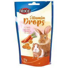 Trixie (Трикси) Vitamin Drops - Витамин для кроликов и морских свинок с морковью 75 г