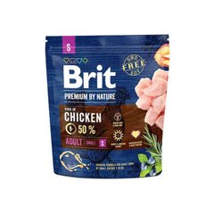 Brit Premium (Бріт Преміум) by Nature ADULT S - Сухий корм з куркою для дорослих собак дрібних порід 1 кг