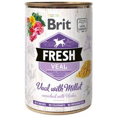 Brit (Брит) Fresh Veal & Millet - Консервы с телятиной и пшеном для собак 400 г