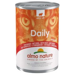 Almo Nature (Альмо Натюр) Daily Cat Adult Beef - Полнорационный консервированный корм с говядиной для взрослых кошек 400 г
