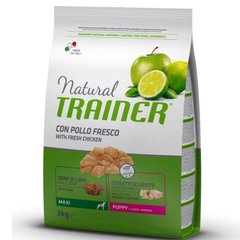 Trainer (Трейнер) Natural Puppy Maxi - Сухой корм с курицей и индейкой для щенков крупных пород 3 кг