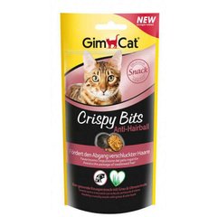 GimСat (ДжимКэт) Crispy Bits Anti-Hairball - Лакомство для выведения шерсти у котов 40 г
