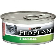 Purina Pro Plan (Пурина Про План) Sterilised Tuna Salmon Cat - Влажный корм с тунцом и лососем для взрослых стерилизованных кошек (кусочки в паштете) 85 г