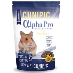 Cunipic (Кунипик) Alpha Pro Hamster Food - Гранулированный корм для хомяков и мышей песчанок 500 г