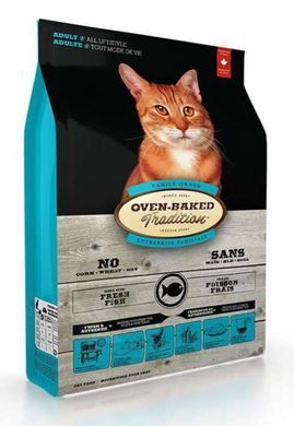 Oven-Baked (Овен-Бекет) Tradition Fish Formula Adult Cat - Cухий корм зі свіжим м'ясом риби для котів, 4,54 кг