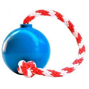 SodaPup (Сода Пап) Usa-K9 Cherry Bomb &ndash; Игрушка-диспенсер для лакомств Бомба из суперпрочного материала для собак, Синий, L