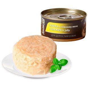AnimAll (ЭнимАлл) Chicken in Jelly - Влажный корм для собак, с курицей в нежном желе, 85г