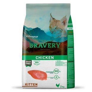 Bravery (Бравері) Chicken Kitten - Сухой корм с курицей для котят, 2 кг