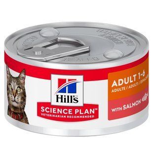 Hill's (Хиллс) Wet SP Feline Adult Salmon &ndash; Консервированный корм с лососем для взрослых кошек 82 г