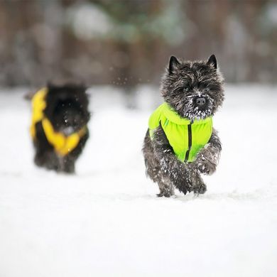 WAUDOG (Ваудог) AiryVest - Двустороння курточка для собак (жовта/салатова) M47 (44-47 см)