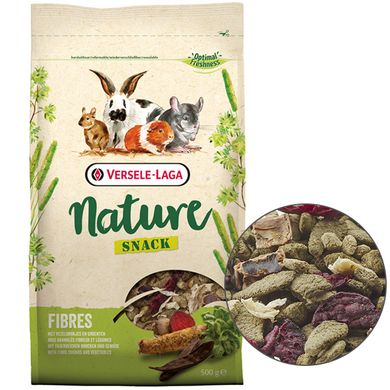 Versele-Laga (Верселе-Лага) Nature Snack Fibres - Додатковий корм для травоїдних гризунів 500 г