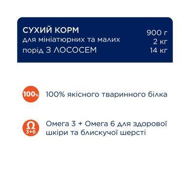 Club 4 Paws (Клуб 4 Лапы) Premium Puppies Mini & Small Breeds Chicken - Сухой корм с лососем для взрослых собак малых и миниатюрных пород, 900 г
