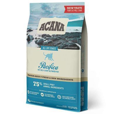 Acana (Акана) Pacifica Cat - Сухой корм с сельдью, макрелью и хеком для кошек всех возрастов, 1,8 кг