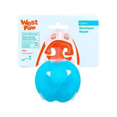 West Paw (Вест Пау) Jive Dog Ball - Игрушка супер-мяч для собак, Ярко-зелёный, 6 см