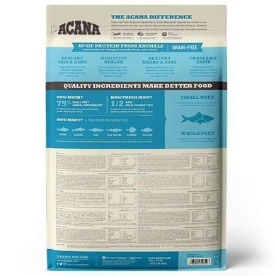 Acana (Акана) Pacifica Cat - Сухой корм с сельдью, макрелью и хеком для кошек всех возрастов, 1,8 кг