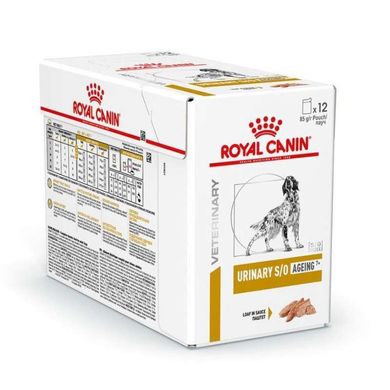 Royal Canin (Роял Канин) Urinary S/O Ageing 7+ - Консервированный корм для собак старше 7 лет при заболеваниях нижних мочевыводящих путей (паштет) 85 г