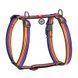 Collar (Коллар) WAUDOG Nylon - Анатомічна H-подібна шлея для собак з малюнком "Лінія 1" і QR паспортом L/50-90х60-100 см