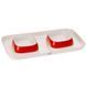 Ferplast (Ферпласт) GLAM TRAY - Пластиковый поднос с мисками для кошек и собак 400 мл Серый