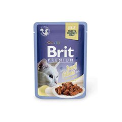 Brit Premium (Брит Премиум) Cat Beef fillets Jelly - Влажный корм с кусочками из филе говядины в желе для кошек 85 г