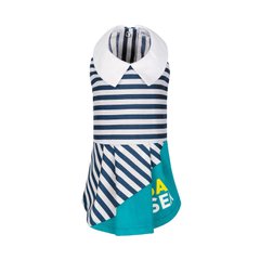 Pet Fashion (Пет Фешн) Say Yes Band - Платье в морском стиле для собак (бирюзовое/белое в полоску) XS (23-25 см)