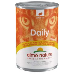Almo Nature (Альмо Натюр) Daily Cat Adult Chicken - Полнорационный консервированный корм с курицей для взрослых кошек 400 г